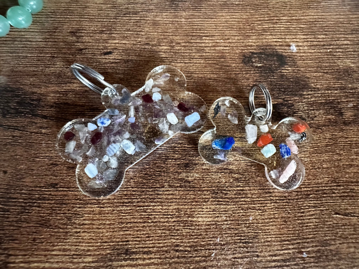 Gemstone Pet Tag/Keychain | Custom Cat & Dog Accessories