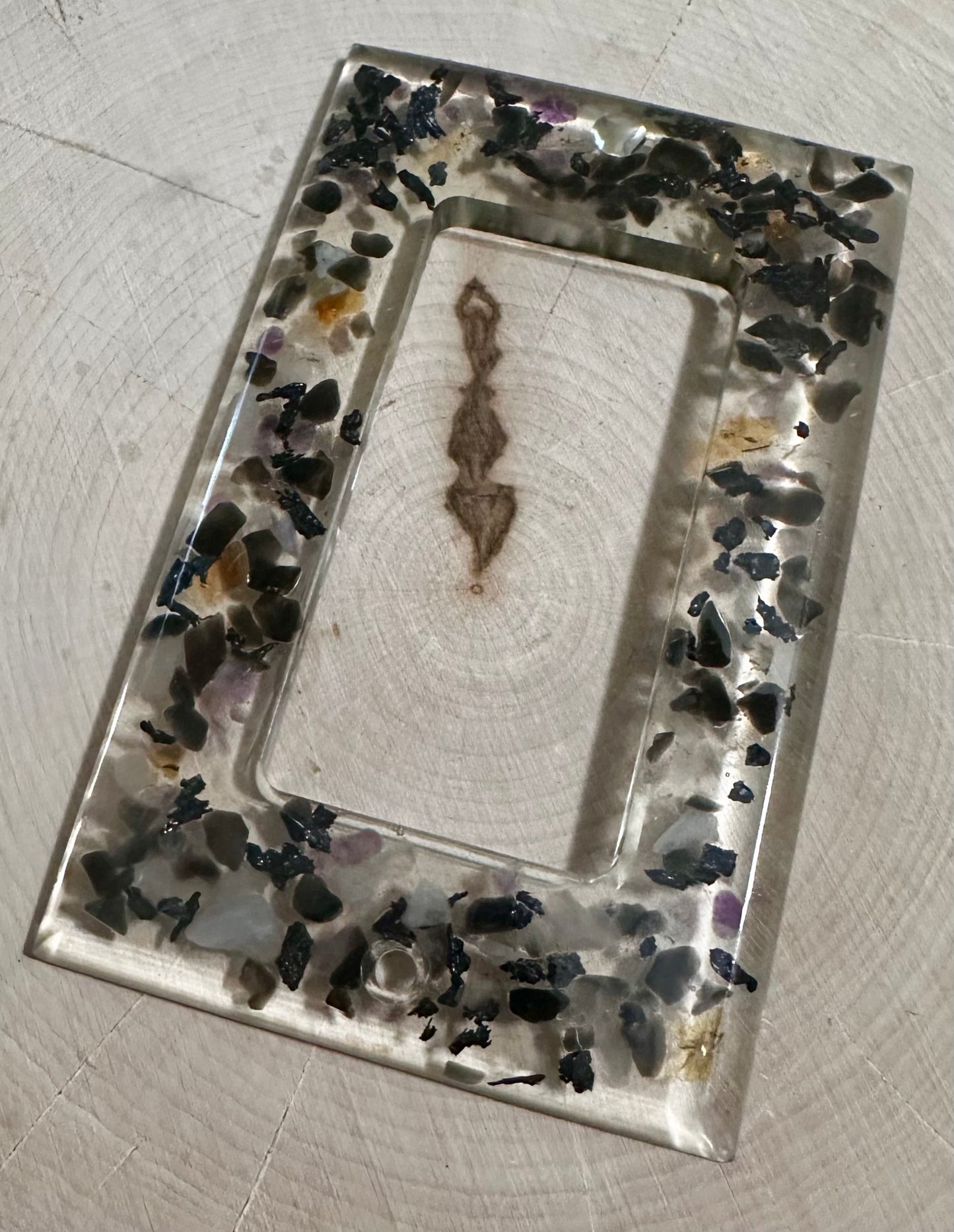 Gemstone electrical outlet cover