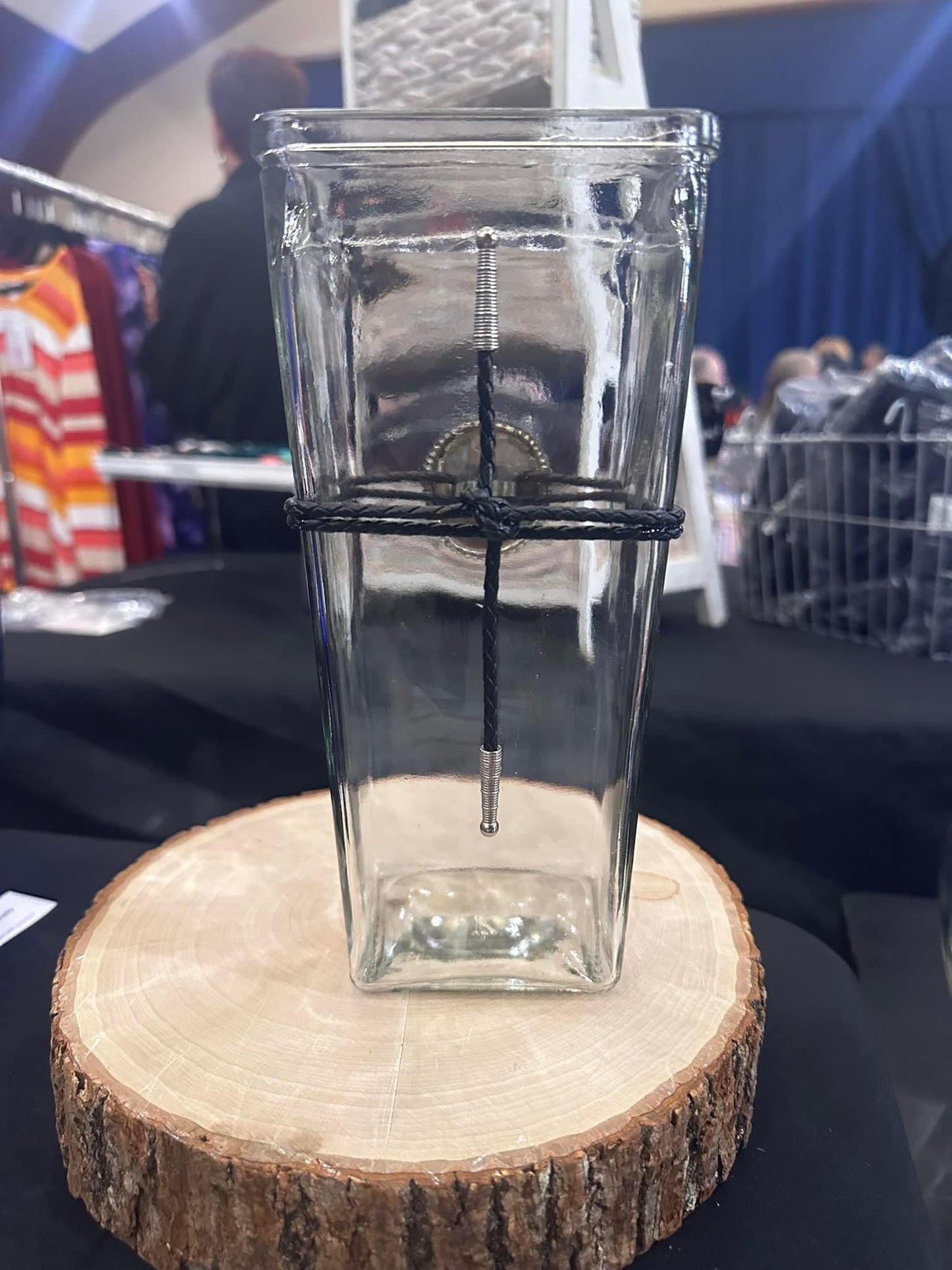 Ms. Bramble Vintage-Inspired Vase | Reclaimed Materials Crafted into Cross, Reflecting Strong Faith