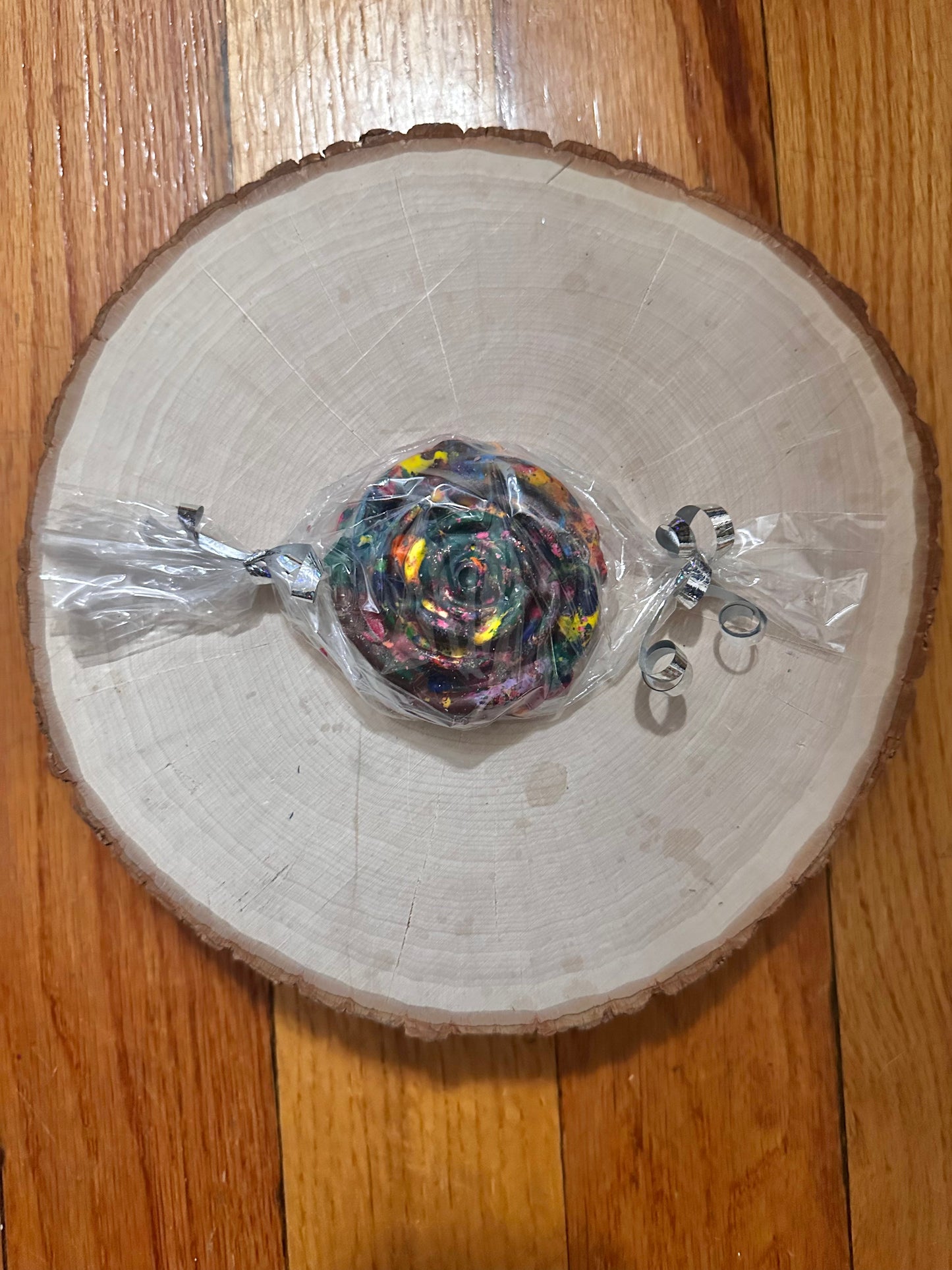 Upcycled Crayon Rainbow Rose | Eco-Friendly Art Crayon for Coloring & Creativity