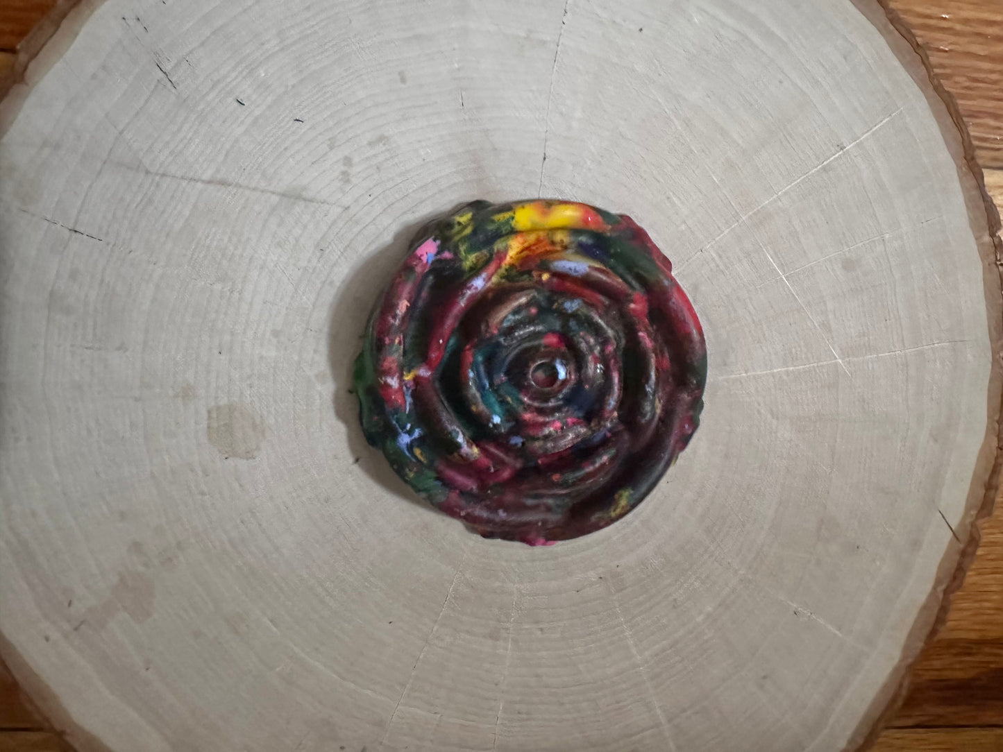 Upcycled Crayon Rainbow Rose | Eco-Friendly Art Crayon for Coloring & Creativity